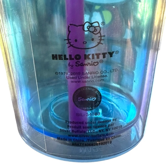 RARE Hello Kitty Tumbler Collectible Glitter Balloon Sanrio 16 Oz Travel Cup - Picture 8 of 10